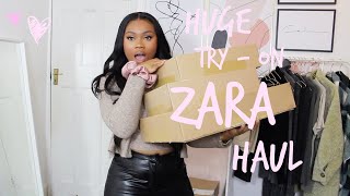 BIGGEST ZARA TRY ON HAUL YET  ALLTHINGSLISA [upl. by Sillyrama747]