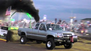 Truck Pulling Sullivan Motorsports Work Stock Diesel Trucks Warren County Fair Lebanon OH 2024 [upl. by Shuma]