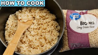 How To Cook Brown Rice on the Stove [upl. by Ajssatan]