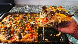 The Best Philly Cheese Steak Pizza [upl. by Asiek847]