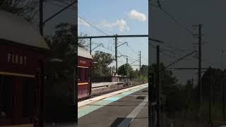 Steam Train Passing Hurlstone Park australiantrains steamengine [upl. by Ruelle]