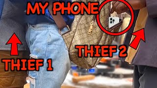 This is how pickpockets take your phone in your bag [upl. by Notsae]