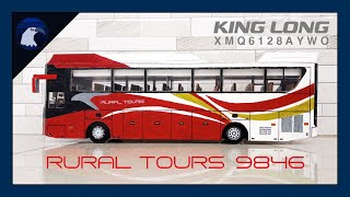 ❤🚌 Rural Tours 9846  King Long XMQ6128AYWO out of cardboard 📦✂❤🚌 [upl. by Francisca]