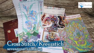 unboxing sevengreat cross stitch  coupon code [upl. by Eirrok]