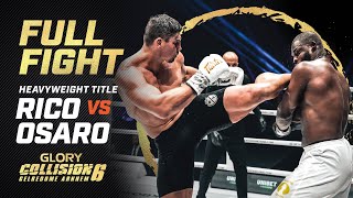 RICOS RETURN TO GLORY Rico Verhoeven vs Tariq Osaro Heavyweight Title Bout  Full Fight [upl. by Yeldnarb]