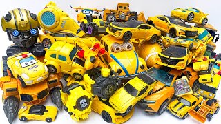 Bumblebee Yellow Car Transformers JCB TOY Excavator truck crane ampboat Robot Transfiguration animal [upl. by Marilin]