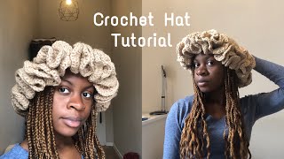 How to crochet a hat  ruffle hat [upl. by Fatimah]