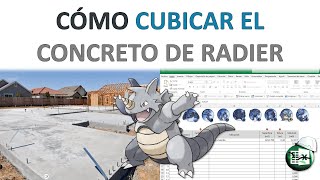 🚧CUBICAR CONCRETO PARA RADIER Planilla versión 20🌐📈 [upl. by Squier60]