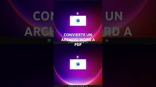 CONVERTIR DE WORD A PDF FACIL tutorial windows pdf [upl. by Nyrehtak]