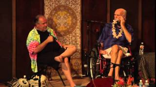 Ram Dass and Larry Brilliant Thanksgiving Satsang [upl. by Atinomar]