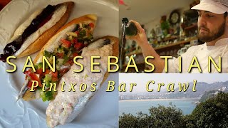 The Ultimate Essential San Sebastian Spain Pintxos Bar Crawl [upl. by Baily]