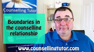 Boundaries in The Counselling Relationship [upl. by Collete]