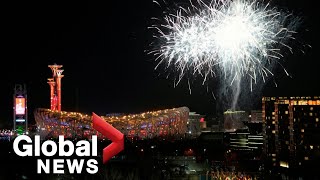 Beijing Olympics 2022 opening ceremony ends with dazzling fireworks display [upl. by Yenaffit984]