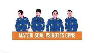 MATERI SOAL PSIKOTES CPNS  KISIKISI SOAL [upl. by Bakemeier]