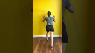 Standing gastrocnemius stretch  Fit Family Physical Therapy [upl. by Dnomal]