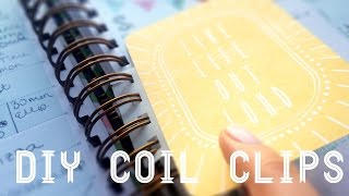 DIY Coil Clips  For Your SpiralBound Planner [upl. by Debarath170]