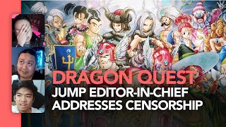 Jump editorinchief Kazuhiko Torishima speaks out on Dragon Quest censorship ano sabi nya [upl. by Glenna]