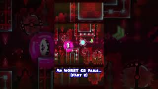 My Worst Geometry Dash Fails Part 2 geometrydash gaming [upl. by Ahsiened]