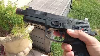 FNX45 GBB Pistol By Cybergun REVIEWSHOOTING TEST [upl. by Gisser]