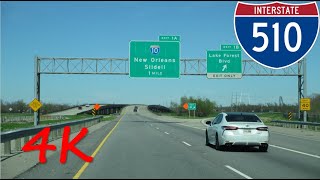 ⁴ᴷ Interstate 510  Louisiana northbound 4K VIDEO [upl. by Netnerb]