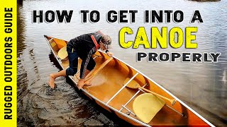 How to Get Into a Canoe Properly [upl. by Mora]