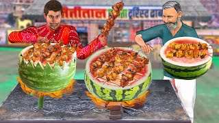 Watermelon Chicken BBQ Kebab Recipe Chicken Barbecue Street Food Hindi Kahaniya Hindi Moral Stories [upl. by Anagrom]