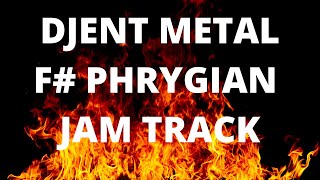 F Phrygian Djent Metal Guitar Jam Track [upl. by Elli821]