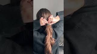 easy hairstyle tutorial pt 4 🤍 hairtutorial hairstyles [upl. by Ellinad657]