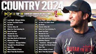 Top Country Songs 2024  Luke Bryan Luke Combs Chris Stapleton Lee Brice Brett Young Kane Brown [upl. by Perreault995]