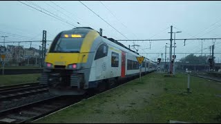 Trains at Schaerbeek Brussels Belgium 19112022 27K UHD [upl. by Meeka]