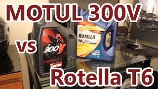 Motul 300V vs Rotella T6 Oil Comparison [upl. by Assenal284]