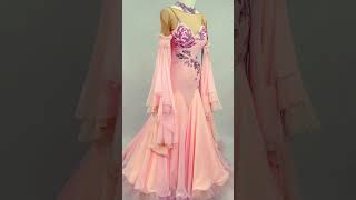 BDD136PP Sugar Pink and Champagne Ballroom Dress [upl. by Emmery]