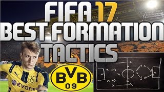 FIFA 17  BEST FORMATIONAUFSTELLUNG VON BORUSSIA DORTMUND  ANWEISUNGEN TIPPS DEUTSCH [upl. by Eniwtna]