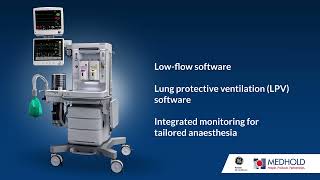 Medhold GE Carestation™ 750 with EcoFLOW Target control Anaesthesia [upl. by Gawen]