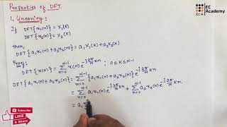 DSP13 Linearity property of DFT in Digital Signal Processing  EC Academy [upl. by Odrude]