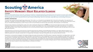 July 2024 Roundtable Safety Moment Heat Related Illness [upl. by Claudelle]