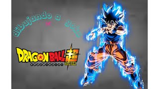 DIBUJANDO A GOKU ULTRA INSTINTO SEÑAL dragonball [upl. by Atem]