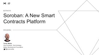 Soroban A New Smart Contracts Platform [upl. by Enelyad]