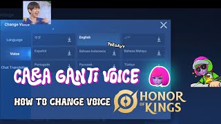 cara ganti voice BAHASA INDONESIA di HOK  Honor Of Kings Indonesia [upl. by Moe]