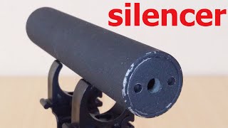 silencer for shooting with 22 caliber ammo  View parts  how it works [upl. by Heindrick]