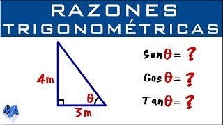 Razones trigonométricas de un ángulo  Ejemplo 2 [upl. by Arlana]