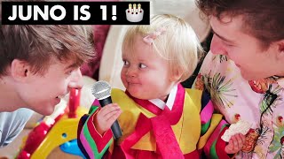 Junos 1st Birthday🎂 Baby Hanbok and Korean Style Party for the FIRST TIME  Cuteness Overload [upl. by Ahsiekim]