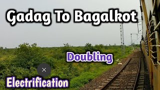 Gadag to Bagalkote Track Doubling electrification update gadag bagalkot doubling🔥🔥🔥 [upl. by Phira]