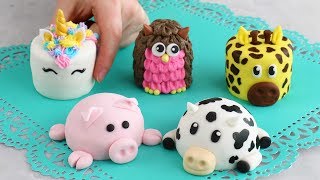 Mini ANIMAL CAKES Cutest cakes EVERRR [upl. by Enirehtacyram586]