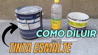 Aprenda de forma fácil como diluir tinta esmalte com solvente [upl. by Ahsiner]