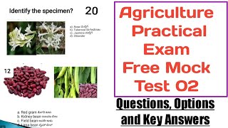 Agri Practical Exam Mock Test  Most Important Question For KCET Agriculture Practical Exam [upl. by Githens]