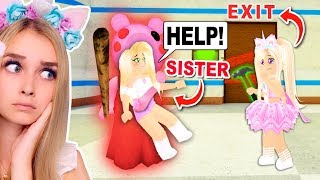 Piggy CAPTURED My SISTER So I Had To LEAVE HER Behind Roblox [upl. by Inohtna95]