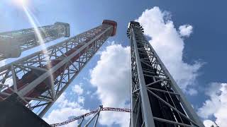 Hershey Triple Tower ride at Hersheypark [upl. by Irena]