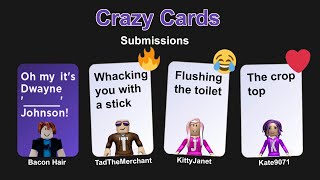 Pick the Best Answer to Fill in the Blank  Roblox Crazy Cards [upl. by Tita]