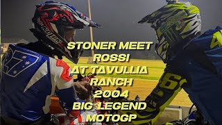 Stoner meet Valentino Rossi at Tavullia Ranch 2024 after Compete in EICMA Charity RAce Legend [upl. by Rep278]